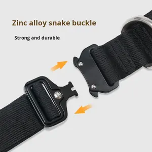 Maßgefertigtes Taktisches Hundehalsband für Outdoor-Training Verstellbar Explosionsgeschützt Weich und Bequem Polyester 50 Breite Modisch - Product Image 2