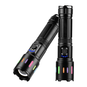 Xách Tay Zoomable Đèn Lồng Huỳnh Quang Làm Việc Cắm Trại Ánh Sáng Có Thể Sạc Lại Torch Ánh Sáng 5000 Ma Dài Phạm Vi LED Đèn Pin Chiến Thuật - Product Image 1