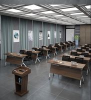 Table de réunion modulaire pliable en MDF en forme de U, amovible, bureau de formation portable pour institutions, écoles, centres d'apprentissage, moderne