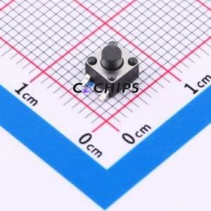 TS010-TBW1FH4.3 Tactile Switch SMD-4P,4.5x4.5mm Switch Single Pole Single Throw Round Button 2.5N Vertical Mount - Product Image 1