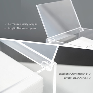 Distributeur de feuilles de séchage transparent, boîte de rangement pour tissus, adoucissant, acrylique, support pour la buanderie - Product Image 3