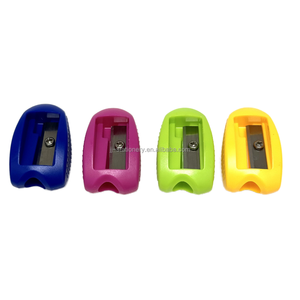 Trẻ Em Khuyến Mại Tình Yêu Đầy Màu Sắc Cho Các Trường Học Phim Hoạt Hình Dễ Thương Nhỏ Bút Chì Mài Hướng Dẫn Sử Dụng Tùy Chỉnh Duy Nhất Lỗ Mài Nhựa - Product Image 2