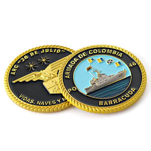 Monete Commemorative Personalizzate in Metallo Placcato Oro e Argento per Regali Promozionali e Souvenir - Product Image 1