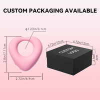 Anneau vibrant en forme de cœur à 5 vitesses pour améliorer l'érection et le plaisir du couple, stimulateur clitoridien rechargeable par USB