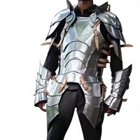 Moitié armure médiévale-Meilleure armure portable pour lui Plaques Fantasy Half Body Armor costume Cuirass & Pauldrons Gauntlets-Costume