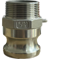 Conectores Rápidos de Acero Inoxidable 304 Tipo B, Conectores de Ranura Camlock, Acoplamientos para Tuberías