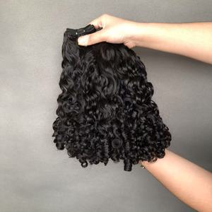 Cheveux Humains Brésiliens Double Drawn Supérieur en Gros, Bouclés Eurasiens, Couleur Noir Naturel - Product Image 3