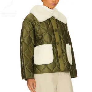 Yufan sıcak satış kış kısa spor tipi ördek aşağı dolu ceket kadın ve kadın için