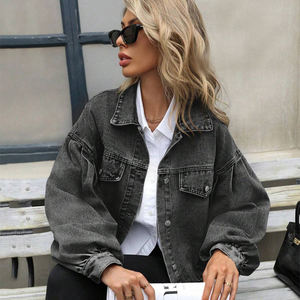 Giacche di alta qualità personalizzate alla moda giacche di jeans lunghe <span class=keywords><strong>oversize</strong></span> giacche in <span class=keywords><strong>Denim</strong></span> da <span class=keywords><strong>donna</strong></span> in jeans all'ingrosso - Product Image 4