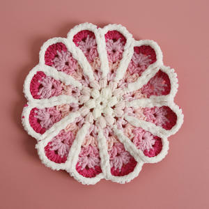 Posavasos Pequeño Degradado Hecho a Mano, Ecológico, Diseño Moderno, Aislamiento <span class=keywords><strong>de</strong></span> Lana, Reutilizable, 5 Pulgadas <span class=keywords><strong>de</strong></span> Diámetro, Tapete <span class=keywords><strong>de</strong></span> <span class=keywords><strong>Ganchillo</strong></span> <span class=keywords><strong>de</strong></span> Tela - Product Image 6