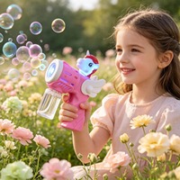 Pistolet à bulles LED automatique YT en gros, jouet souffleur de bulles avec solution pour fête d'anniversaire d'enfants, événement estival en extérieur