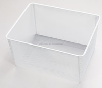 Panier de rangement ménager en treillis métallique à écailles de poisson, panier individuel modulaire extractible pour rangement de placard et armoire, support OEM
