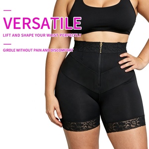 Faja colombiana <span class=keywords><strong>de</strong></span> control <span class=keywords><strong>de</strong></span> abdomen y cintura alta con cremallera frontal, <span class=keywords><strong>de</strong></span> Spandex/Nylon ecológico, control medio, realzador <span class=keywords><strong>de</strong></span> cadera - Product Image 5