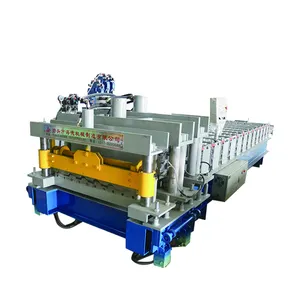 HAIDE Professional Manufacturer Glazed Tile Steel Roof Tile Metal Roof Machine Australia Porcelain Tiles Making Machine