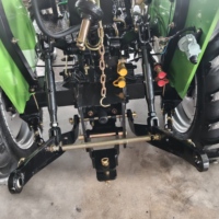 Tractor Agrícola Compacto HUABO de 25 HP, 4x4, Diésel, con Implementos Compatibles para Uso en Huertos y Jardines