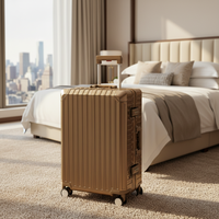 Valise en aluminium intégral, plusieurs couleurs, valise rigide, valise à roulettes universelles