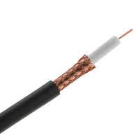 Factory outlet kabel koaksial RG6 RG8 RG59 RG213 RG214 untuk TV CCTV CATV kamera Audio 75 Ohm kabel Coaxl