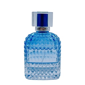 Orden <span class=keywords><strong>urgente</strong></span> Logotipo de alta calidad Posición Gradiente Azul Brillante 100mL Botella de perfume de vidrio Argyle Embalaje vacío - Product Image 1