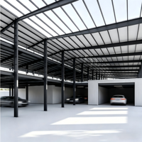 Taller de Estructura de Acero Prefabricada, Garaje, Edificio Moderno Modular de Múltiples Niveles para Almacenamiento de Automóviles, Sistema de Instalación Rápida