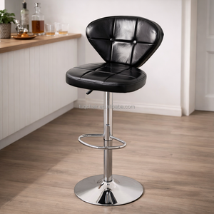 Elegante Silla TUQ Compacta de Cuero PU, Taburetes de Barra para Cocina, Sala de Estar, Apartamento, Villa - Product Image 6