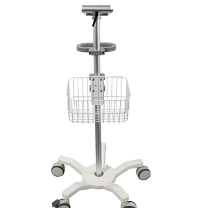 รถเข็นแพทย์พร้อมจอภาพวัดสัญญาณชีพผู้ป่วยแบบหลายพารามิเตอร์สำหรับผู้ใหญ่ เด็ก และทารกแรกเกิด พร้อมแหล่งจ่ายไฟฟ้า - Product Image 1