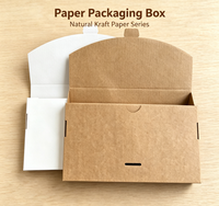 Boîte d'emballage en carton ondulé vierge en gros, en stock, pour étuis de téléphone portable monobloc, sous-vêtements et chaussettes