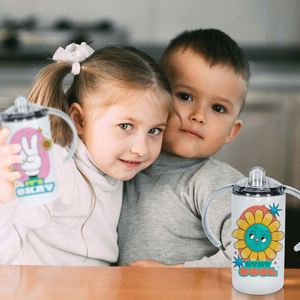 Biberon pour bébé sans BPA de 12 oz, tasse à bec verseur sans soudure pour enfants, avec 2 couvercles - Product Image 4