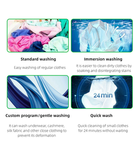 <span class=keywords><strong>Lave</strong></span>-<span class=keywords><strong>linge</strong></span> à chargement frontal entièrement automatique à grande capacité avec technologie de lavage rapide à faible bruit et programmes multiples - Product Image 4