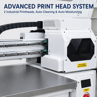 UV Flatbed Printer Digitale Inkjet Drukmachine voor Glas Acryl Metaal Hout Telefoonhoesje met 3PCS I3200-U1 Printkoppen
