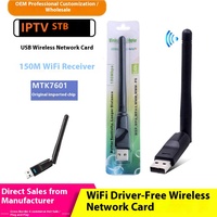 Tarjeta de Red Inalámbrica Mini USB RT8188 OEM en Existencia, Transmisor WiFi de 150M y Receptor 7601, Pequeño Dispositivo Externo para Computadora Portátil