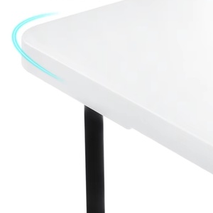 Mesas Plegables de Plástico Resistente Blancas Modernas para Exteriores de 8 Pies de Largo para Eventos, Picnics y Uso en Almacenes - Product Image 4