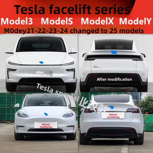 ใช้งานได้กับรถรุ่นเก่าของ <span class=keywords><strong>Tesla</strong></span> <span class=keywords><strong>Model</strong></span> ที่ดัดแปลงเป็น3XY Maodou รุ่นใหม่กันชนหน้ารอบทิศทางพร้อมไฟขนาดใหญ่ - Product Image 3
