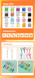 Llavero de Plástico con Teclado Fidget 4 en 1 con Luz, Impresión UV, Diseño de Dibujos Animados y Logotipo - Product Image 4