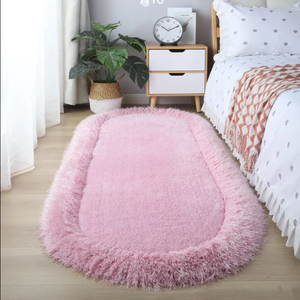 Tappeto soggiorno camera da letto coperta da comodino coperta da camera in seta elastica crittografata addensata home bay tappetino antiscivolo - Product Image 5