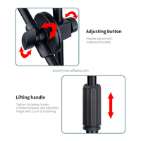 Support de microphone multifonction MS-014-103 avec support pour téléphone pour l'enregistrement de podcasts et de spectacles en direct