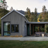 Bâtiment préfabriqué en structure acier, design moderne personnalisé ANCSEM, structure acier à faible coût pour maison de vacances