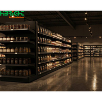 Étagères de supermarché modernes en métal, soudées robotiquement sans joint, pour les rayonnages de magasin et les hypermarchés