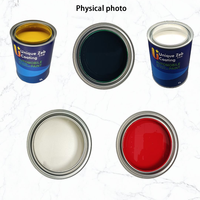 Peinture de finition automobile liquide de haute qualité 2K à deux composants, vert bleuâtre pur, respectueuse de l'environnement, haute brillance pour carrosserie