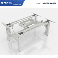 4BF3A-W-230 Personnaliser le style ouvert modulaire bureau personnel poste de travail Table debout électrique hauteur réglable bureau pour espace de travail