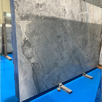 Dalles de marbre naturel Yunfu grand format, finition antique, gris ventre de poisson, pour la décoration de villas, salons, escaliers et murs de fond