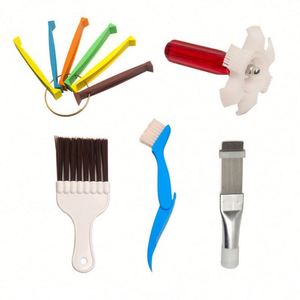 Kit de brosses de nettoyage pour climatiseur et fentes de fenêtre, avec peigne à ailettes, idéal comme cadeau - Product Image 1