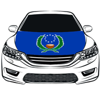 Penutup Kap Mesin Mobil Bermotif Bendera Afrika, Pelindung Kap Mesin yang Dapat Disesuaikan, Bahan Poliester Elastis Tahan Panas, Awet, dan Universal