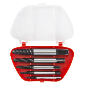 5PCS Carbon Steel Easy Out <strong>Removal</strong> <strong>Tool</strong> Kit Set Damaged Broken Bolt <strong>Screw</strong> Remover Pipe <strong>Screws</strong> Stud Extractor Set - Product Image 4