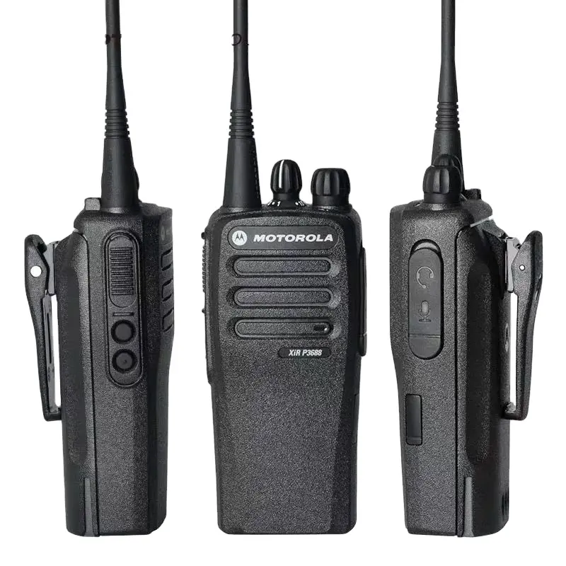 Motorola-walkie talkie digital portátil DMR, Radio bidireccional, impermeable, UHF, VHF, P3688, CP200D, DP1400, DEP450