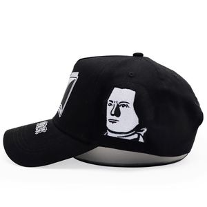 Casquettes de baseball brodées à 5 panneaux avec logo personnalisé en coton de haute qualité - Product Image 3