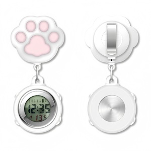Relojes <span class=keywords><strong>de</strong></span> Cuarzo <span class=keywords><strong>de</strong></span> Moda con Clip <span class=keywords><strong>de</strong></span> Bolsillo con Diseño <span class=keywords><strong>de</strong></span> Pata <span class=keywords><strong>de</strong></span> Gato, <span class=keywords><strong>Reloj</strong></span> <span class=keywords><strong>de</strong></span> Silicona OEM Personalizado, <span class=keywords><strong>Reloj</strong></span> <span class=keywords><strong>de</strong></span> Broche Elástico para Enfermeras - Product Image 4