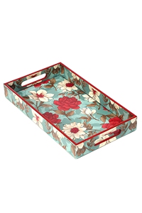 Bandeja de Madera MDF para Servir Té, con Estampado Colorido Meena, Bandeja Decorativa para Desayuno y Aperitivos, para Hogar y Hotel, Venta al Por Mayor de Fábrica - Product Image 4