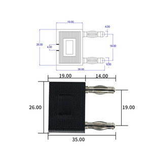 4mm <strong>Double</strong> <strong>Banana</strong> <strong>Plug</strong> Stackable Short Circuit Brass Nickel Plated Male <strong>Plug</strong> to <strong>Banana</strong> Female Jack - Product Image 6
