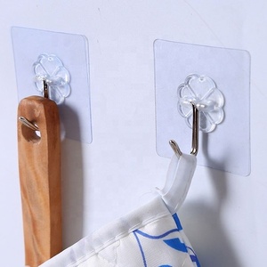 Hot Sale Magic Heavy Duty Strong Plastic Adhesive <b>Sticker</b> Wall Hanger Hooks for Bathroom and <b>Kitchen</b> - Product Image 2
