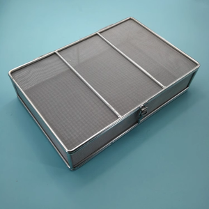 Bandeja de esterilización de acero inoxidable aplicable al Hospital Cesta de malla de esterilización de operación de instrumentos de acero inoxidable 304 médico - Product Image 6